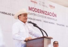 Gobernador Durazo rescata centro cívico de Hermosillo con modernización de calles