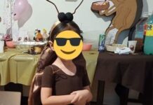 Niña festejó su cumpleaños con temática de cucarachas.