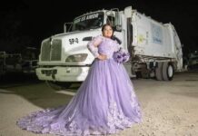 Cómo olvidar cuando una quinceañera realizó su sesión de fotos junto al camión recolector de basura que maneja su papá.