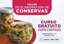 INVITA DESARROLLO RURAL DE CAJEME AL TALLER GRATUITO DE ELABORACIÓN DE CONSERVAS*