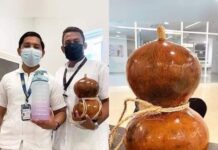 Estudiante de medicina lleva su agua en un «Guaje».