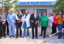 INAUGURA PRESIDENTE MUNICIPAL DE CAJEME CASA DE SALUD EN CAMPO 29