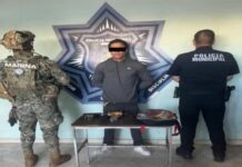 DETIENEN A HOMBRE POR PORTACIÓN DE ARMA DE FUEGO Y PRESUNTA PARTICIPACIÓN EN HOMICIDIO*