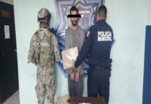 APREHENDE SSPM A HOMBRE CON DOSIS DE MARIHUANA Y A OTRO POR ROBO A COMERCIO