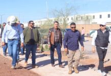 CONTINÚA PRESIDENTE LAMARQUE SUPERVISANDO OBRAS PARA GARANTIZAR EL BIENESTAR DE LAS FAMILIAS DE CAJEME*