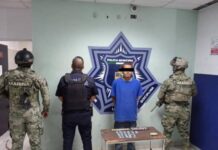 CAPTURA POLICÍA MUNICIPAL DE CAJEME A DOS POR VIOLENCIA FAMILIAR Y DELITO CONTRA LA SALUD