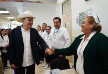 Garantiza Gobernador Durazo mejores condiciones para personal de salud y supervisa obra de Hospital Comunitario Vícam Switch*