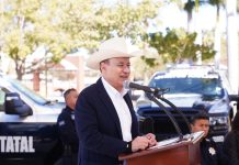 Gobernador Durazo entrega becas, patrullas y equipamiento de seguridad para beneficio del sur del estado