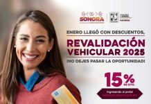 Gobierno de Sonora otorga descuentos por pronto pago en revalidación vehicular 2025