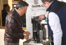 INAUGURA JAVIER LAMARQUE BEBEDERO PÚBLICO EN PALACIO MUNICIPAL DE CAJEME