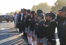 ESTUDIANTES DE LA SECUNDARIA TÉCNICA #56 SON RECONOCIDOS EN CEREMONIA CÍVICA DE LA SSPM EN CAJEME