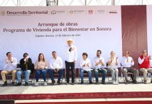 *Inicia en Sonora construcción de 33,800 casas del Programa Nacional de Vivienda; Gobernador Durazo coloca primera piedra*