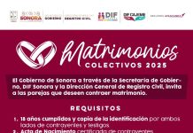 ABRE DIF CAJEME CONVOCATORIA PARA MATRIMONIOS COLECTIVOS 2025*