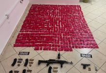 Localiza Gobierno de Sonora vehículo cargado con hierba verde y armas de fuego en Hermosillo*