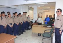 ESTUDIANTES DEL CENTRO DE ESTUDIOS DE EDUCACIÓN MILITARIZADA VISITAN LA ACADEMIA DE POLICÍA MUNICIPAL DE CAJEME*