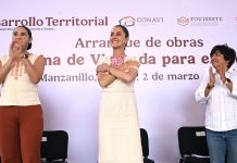 PRESIDENTA CLAUDIA SHEINBAUM DA BANDERAZO DE SALIDA A LA CONSTRUCCIÓN DE 13 MIL 250 VIVIENDAS EN COLIMA, COMO PARTE DEL PROGRAMA NACIONAL VIVIENDA PARA EL BIENESTAR