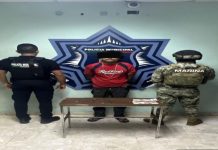 DETIENE SSPM Y MARINA A SUJETO EN PRESUNTA POSESIÓN DE DROGA EN CAJEME*