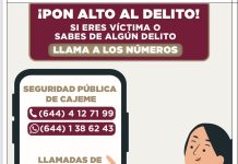 SSPM DE CAJEME REITERA DISPONIBILIDAD DE NÚMEROS DE EMERGENCIA 911 Y 089 PARA DENUNCIAS ANÓNIMAS