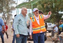 SUPERVISA JAVIER LAMARQUE AVANCES EN PAVIMENTACIÓN Y REHABILITACIÓN DE ALBERCA OLÍMPICA EN CAJEME*