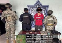 DETIENE SSPM, MARINA Y DEFENSA A PERSONA CON ARMAS Y DROGAS EN CAJEME*