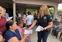 SE REÚNEN VECINAS Y VECINOS DE LA RUSSO VOGEL EN CAJEME EN PROGRAMA POLICÍA COMUNITARIO DE LA SSPM