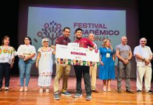 Gana alumno de Cecyte Sonora segundo lugar en Festival Académico Nacional