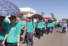 REALIZAN EN CAJEME CAMINATA Y BRIGADA POR LA SALUD