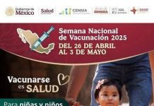 CONCLUYE MAÑANA LA PRIMERA SEMANA NACIONAL DE VACUNACIÓN; EXHORTA GOBIERNO DE SONORA A COMPLETAR ESQUEMAS.