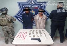 DETIENEN A DOS POR PRESUNTO DELITO CONTRA LA SALUD EN CAJEME*