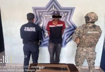 REALIZAN DETENCIONES POLICÍA MUNICIPAL Y MARINA DURANTE ESTE DOMINGO EN CAJEME*