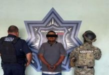 DETIENE SSPM Y MARINA A HOMBRE POR DELITO CONTRA LA SALUD EN CAJEME*