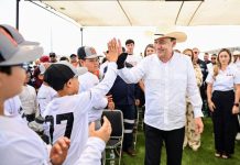 Gobernador Durazo y sector minero entregan Unidad Deportiva para niñas, niños y jóvenes del Río Sonora