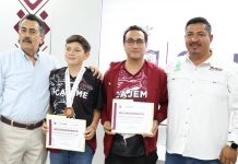RECONOCE JAVIER LAMARQUE A JOVEN DEPORTISTA POR PONER EN ALTO A CAJEME EN LOS JUEGOS NACIONALES CONADE 2025*