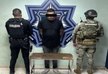 DETIENE SSPM Y MARINA A SUJETO POR PRESUNTO DELITO CONTRA LA SALUD EN CAJEME*