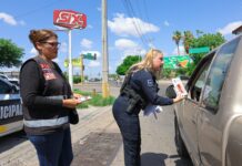 *REALIZAN JORNADA DE VOLANTEO PARA PROMOVER CULTURA DE LA DENUNCIA Y PREVENCIÓN DEL DELITO*