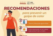 Gobierno de Sonora hace un llamado a prevenir el golpe de calor*
