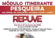 Lleva Gobierno de Sonora módulo itinerante de Repuve a Pesqueira*