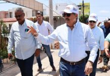 EL PRESIDENTE DE CAJEME JAVIER LAMARQUE SUPERVISA OBRAS DE OOMAPASC