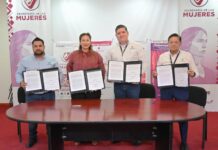 FIRMAN CONVENIO DE COLABORACIÓN SECRETARÍA DE LA MUJER DE CAJEME Y OOMAPASC