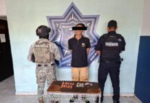 POLICÍA MUNICIPAL DE CAJEME Y MARINA DETIENEN A DOS PERSONAS POR DELITOS CONTRA LA SALUD*