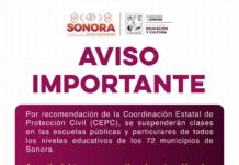 Emite Gobierno del Estado de Sonora medidas preventivas para el sector educativo ante pronóstico de lluvias: SEC