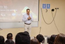 SOSTIENE JAVIER LAMARQUE DIÁLOGO DIRECTO CON ESTUDIANTES DEL ITSON NÁINARI