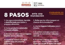 *Emite Gobierno de Sonora recomendaciones ante las lluvias ocasionadas por la tormenta tropical Lorena*