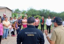 Gobierno de Sonora realiza acciones en favor de ciudadanía tras lluvias intensas por paso de ciclón Lorena