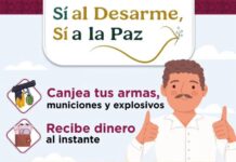 *INVITAN A LA CIUDADANÍA DE CÓCORIT A PARTICIPAR EN EL PROGRAMA “SÍ AL DESARME, SÍ A LA PAZ”*
