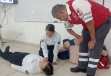 *CAPACITAN EN PRIMEROS AUXILIOS A CADETES DE LA ACADEMIA DE POLICÍA*