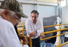 Coordina Omar Del Valle Colosio supervisión del acueducto Independencia en El Novillo