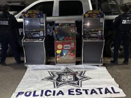 *Operativo de la Policía Estatal asegura máquinas tragamonedas en Agualurca