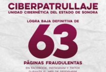 *Logra Gobierno de Sonora baja definitiva de 63 páginas fraudulentas*