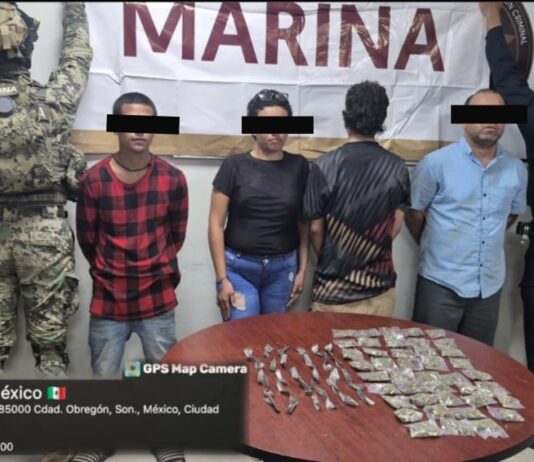 *OPERATIVO COORDINADO DETIENE A CUATRO PERSONAS CON PRESUNTO NARCÓTICO*